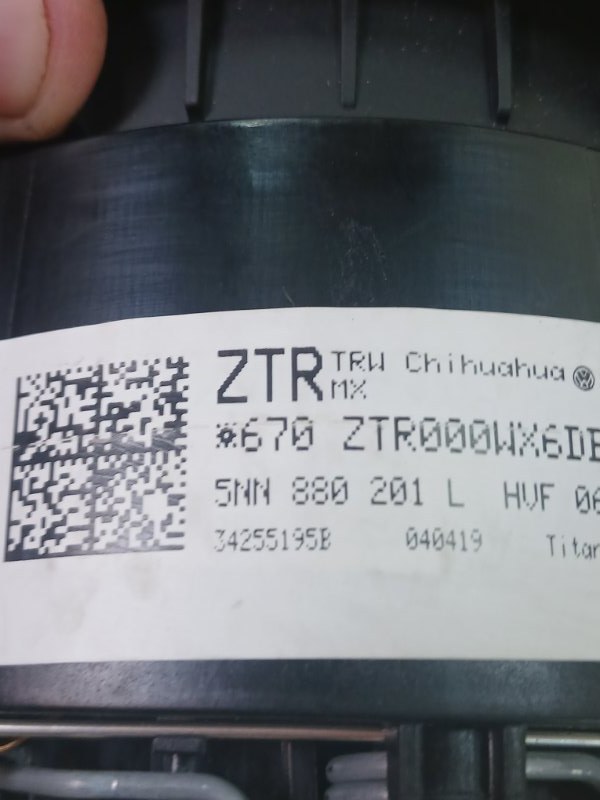 Подушка безопасности в руль Tiguan 2019 Tiguan 2 DGUA