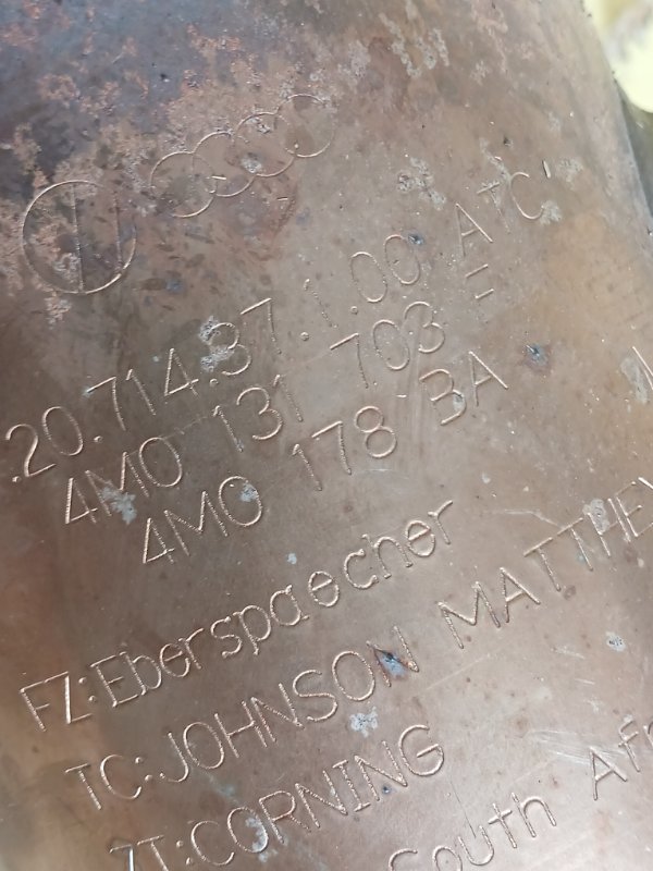 Катализатор A5 2019 Sportback 2.0 CYMC Катализатор A5 2019 Sportback 2.0 CYMC