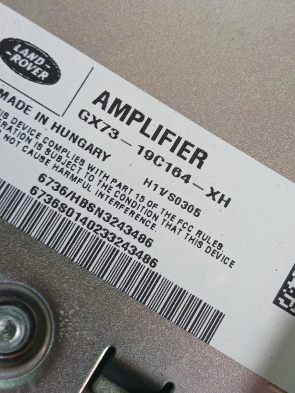 Блок усилителя звука Discovery 2018 L462 3.0L DOHC GDI SC V6 БЕНЗИН Блок усилителя звука Discovery 2018 L462 3.0L DOHC GDI SC V6 БЕНЗИН