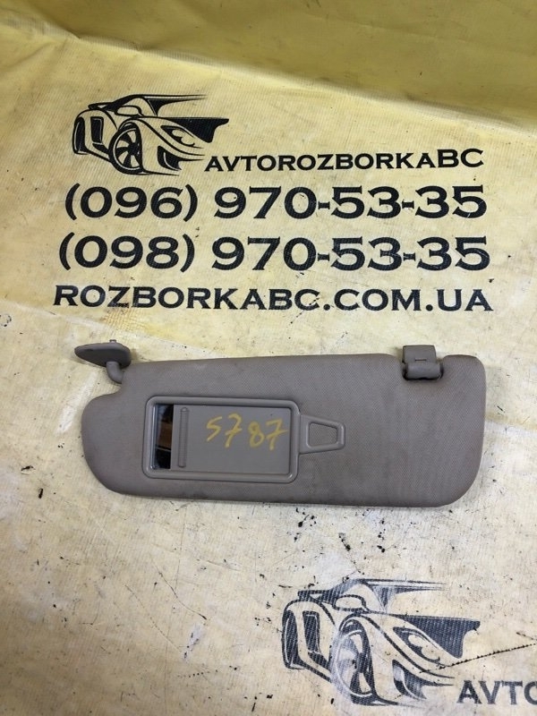 Запчасть козырек солнцезащитный передний левый KIA Optima 2014 FWD 2.4 85201-2T04087 Б/У Козырек солнцезащитный передний левый KIA Optima 2014 FWD 2.4 85201-2T04087 Б/У