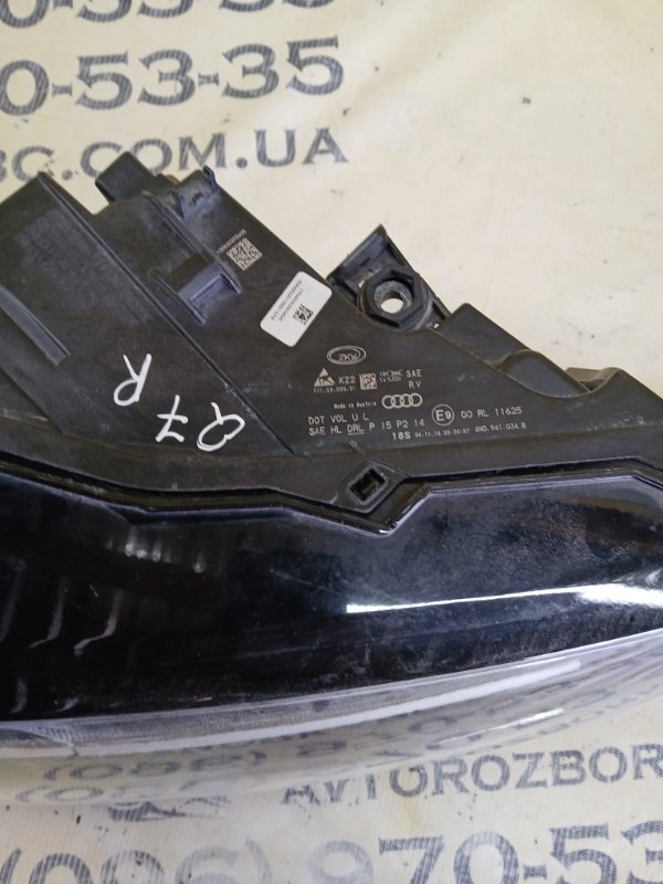 Фара передняя правая Q7 2016 4M 3.0 Фара передняя правая Q7 2016 4M 3.0