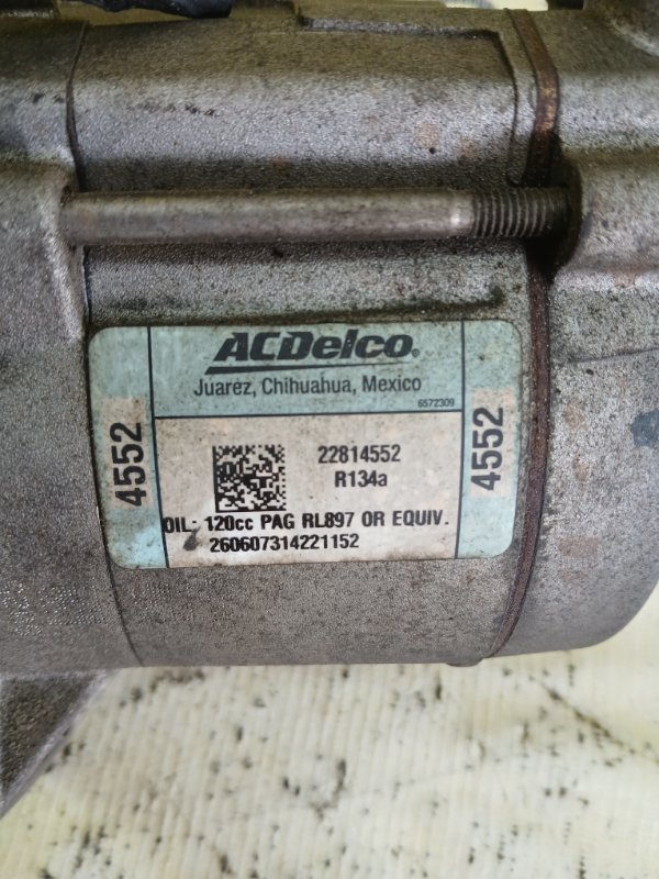 Компрессор кондиционера Camaro 2015 LT 3.6 Компрессор кондиционера Camaro 2015 LT 3.6