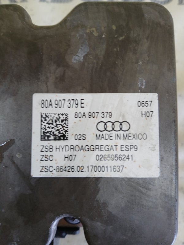 Блок ABS Q5 2018 80A 2.0 DAYB Блок ABS Q5 2018 80A 2.0 DAYB