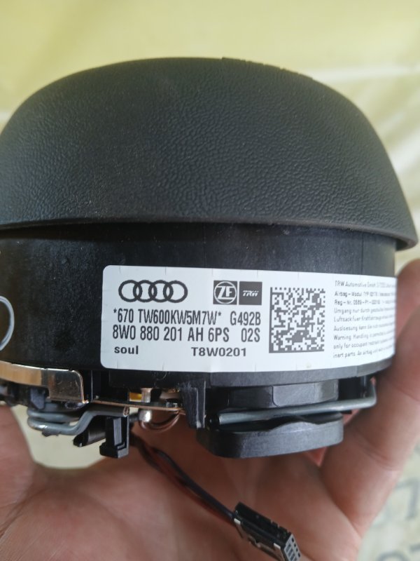 Подушка безопасности в руль S5 2017 Coupe 3.0 CWGD Подушка безопасности в руль S5 2017 Coupe 3.0 CWGD