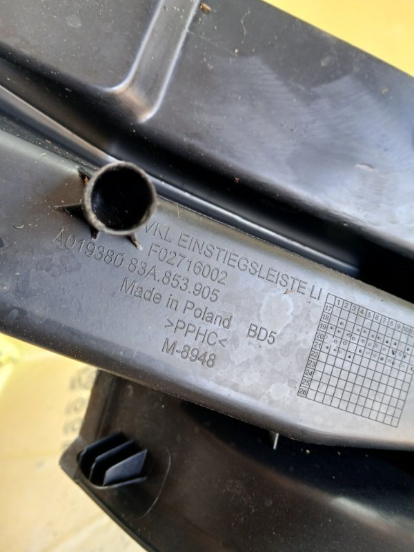 Накладка порога задняя левая Audi Q3 83A 2.0 CZRA Накладка порога задняя левая Audi Q3 83A 2.0 CZRA