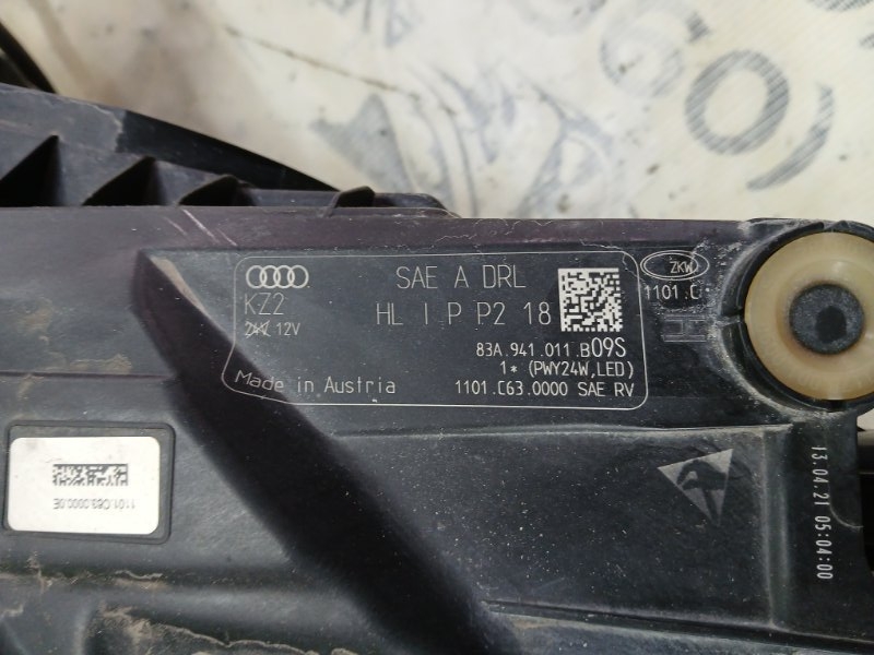 Фара передняя левая Q3 2021 83A 2.0 CZRA Фара передняя левая Q3 2021 83A 2.0 CZRA