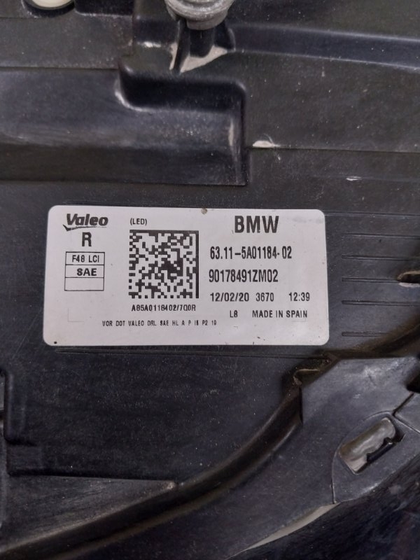 Фара правая X1 2020 F48 B46A20O1 Фара правая X1 2020 F48 B46A20O1