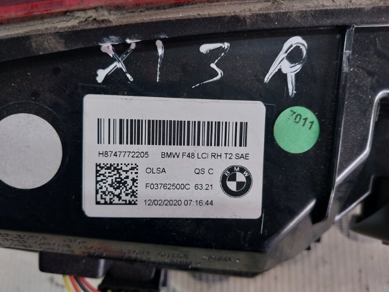 Фонарь внутренний правый X1 2020 F48 B46A20O1 Фонарь внутренний правый X1 2020 F48 B46A20O1