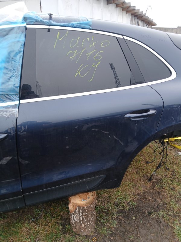 Двери задние левые Porsche Macan 2015 95B CTMA 95B833021GRV Б/У