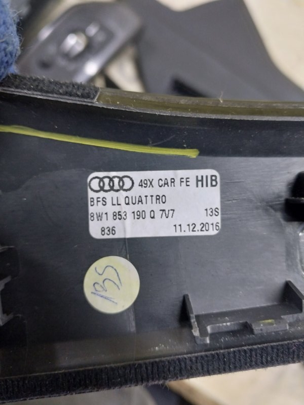 Декоративная накладка торпедо S5 2017 Coupe 3.0 CWGD