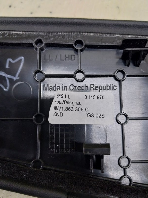 Накладка центральной консоли S5 2017 Coupe 3.0 CWGD