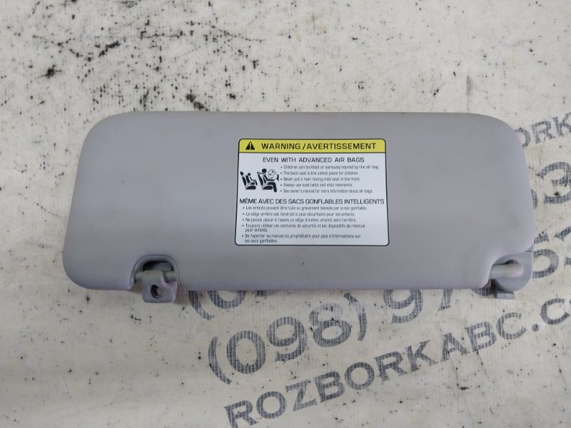 Козырек солнцезащитный правый Ioniq Hybrid 2019 1.6 DOHC - GDI Козырек солнцезащитный правый Ioniq Hybrid 2019 1.6 DOHC - GDI