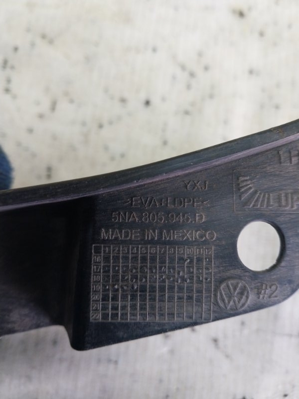 Брызговик передний левый Tiguan 2022 Tiguan 2 2.0 DTEA