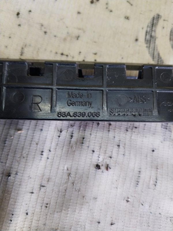 Направляющая стекла двери задняя правая Q3 2021 83A 2.0 CZRA