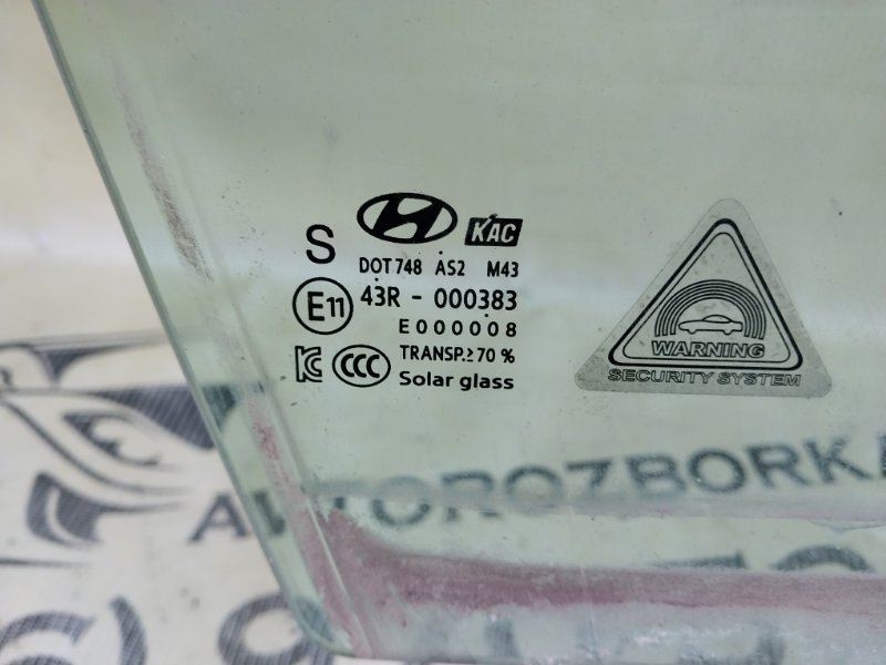 Стекло двери переднее правое Hyundai Ioniq Hybrid 1.6 DOHC - GDI