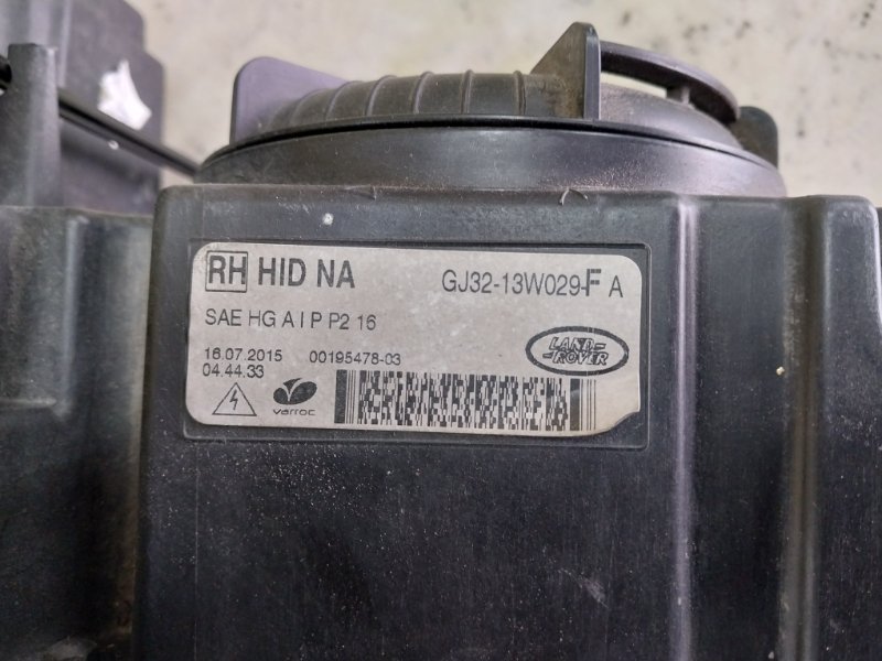 Фара передняя правая Evoque 2016 L538 2.0L 16V TIVCT T/C Gen2