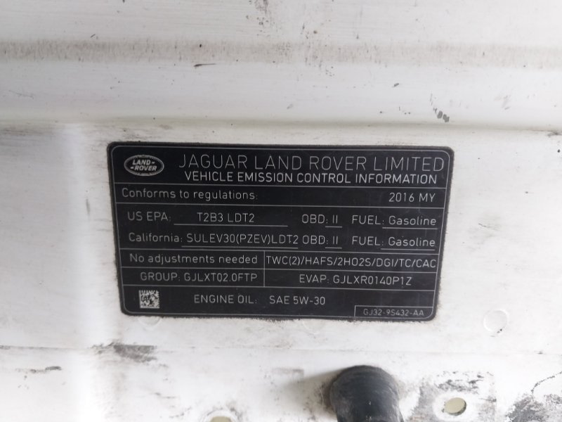 Панель радиаторов верхняя Evoque 2016 L538 2.0L 16V TIVCT T/C Gen2