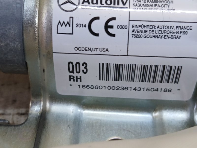 Подушка безопасности боковая правая Mercedes-Benz gl 450 3.0